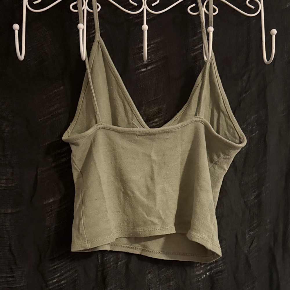 Brandy Melville Basic Everyday Seamless Deep V Cr… - image 2